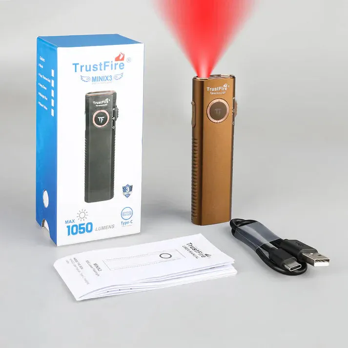 TrustFire Mini X3 EDC Multi-Function Flashlight Available with white light, flood light, green laser, and UV or red light options(BUY NOW AND ENJOY AUTOMATIC 20% OFF)