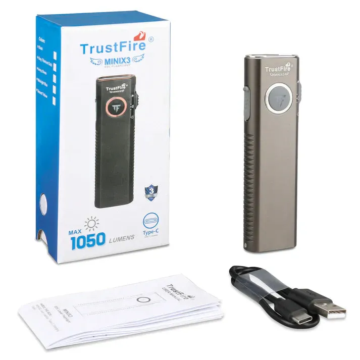 TrustFire Mini X3 EDC Multi-Function Flashlight Available with white light, flood light, green laser, and UV or red light options(BUY NOW AND ENJOY AUTOMATIC 20% OFF)
