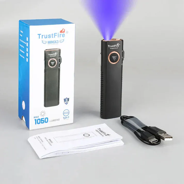 TrustFire Mini X3 EDC Multi-Function Flashlight Available with white light, flood light, green laser, and UV or red light options(BUY NOW AND ENJOY AUTOMATIC 20% OFF)