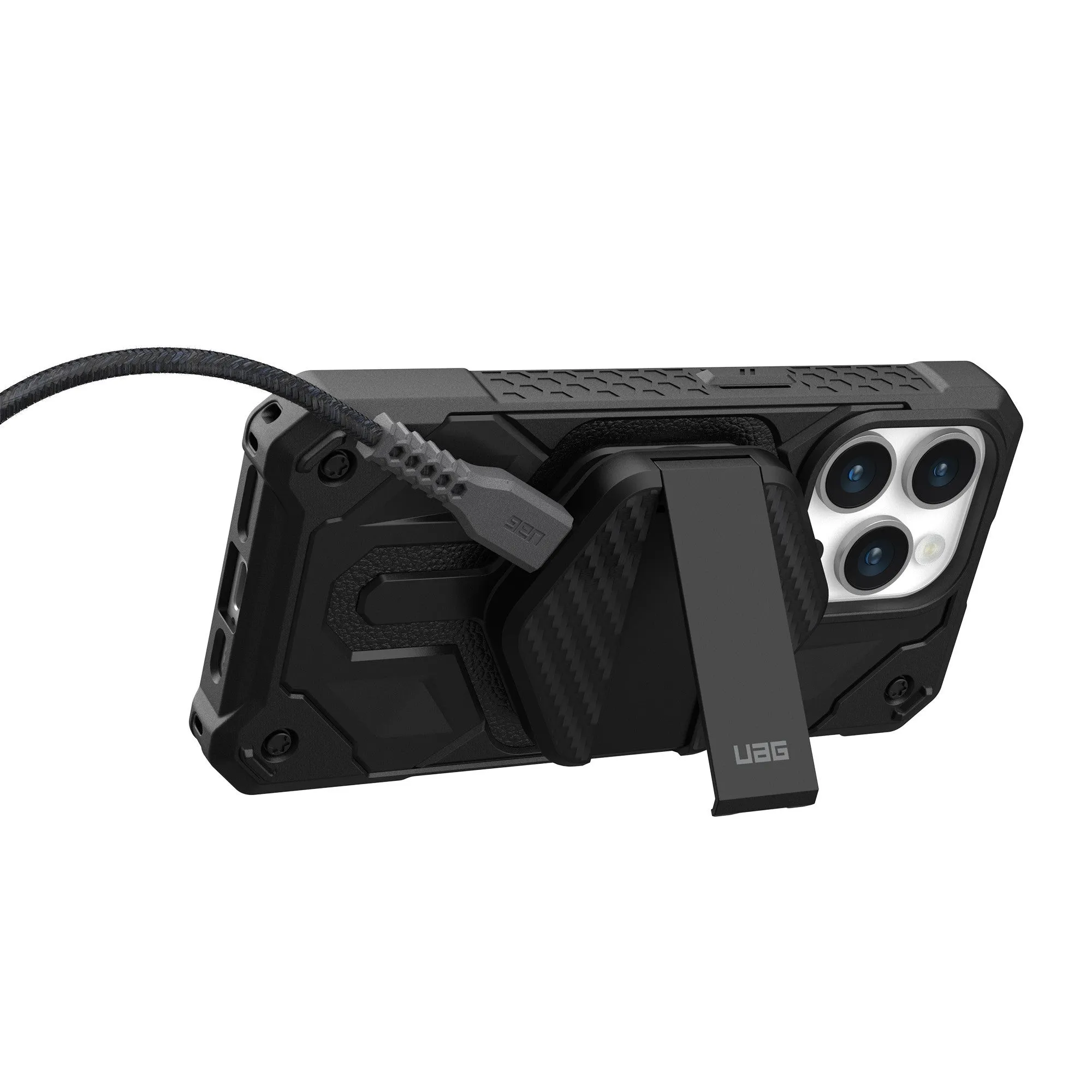 UAG 15W MagSafe Wireless Charging Pad w/Kickstand - Black - 15-12680