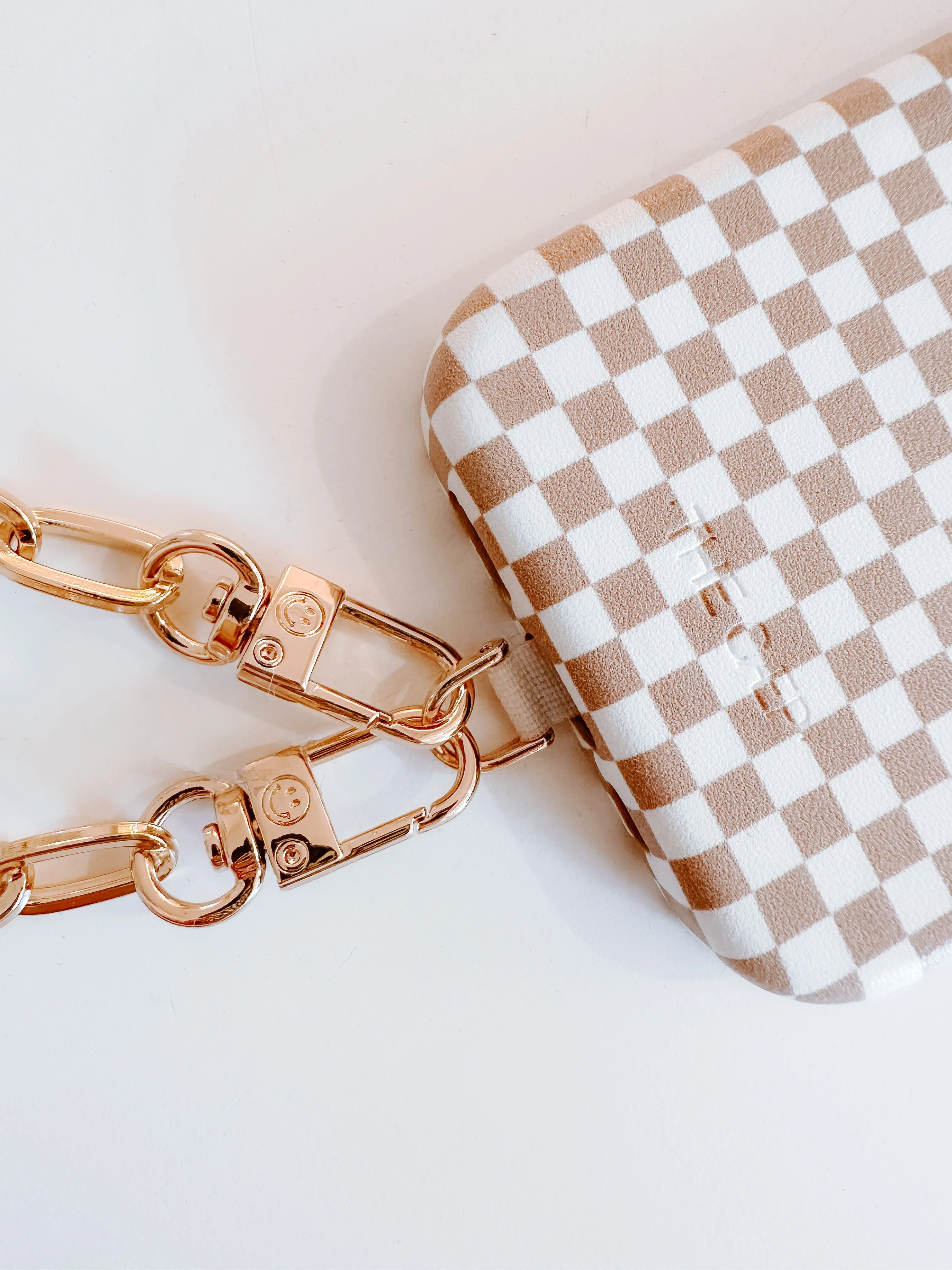 Universal Phone Hitch   Gold Paperclip Crossbody