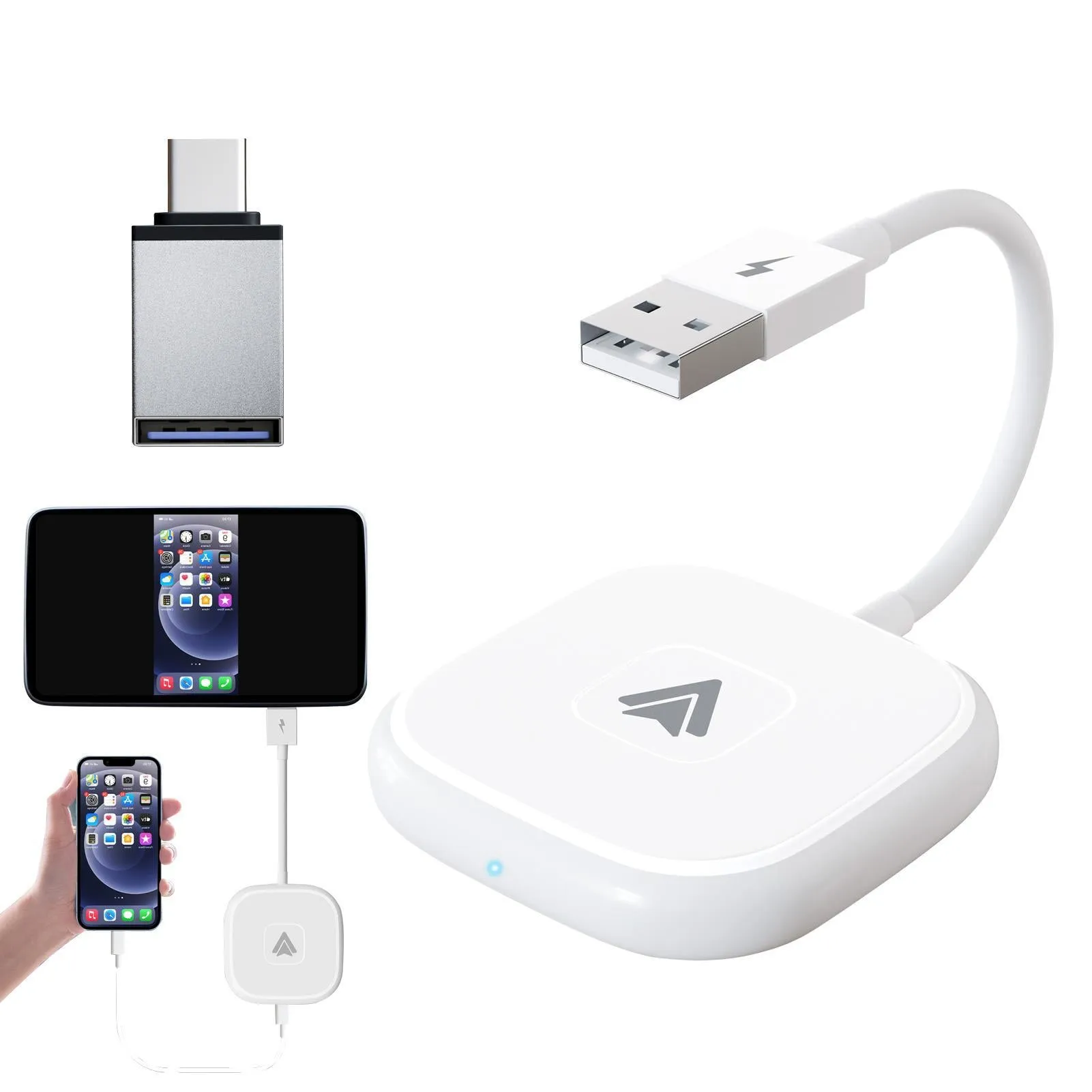 USB Adapter Compatible for Carplay Module Bluetooth Wifi Dongle
