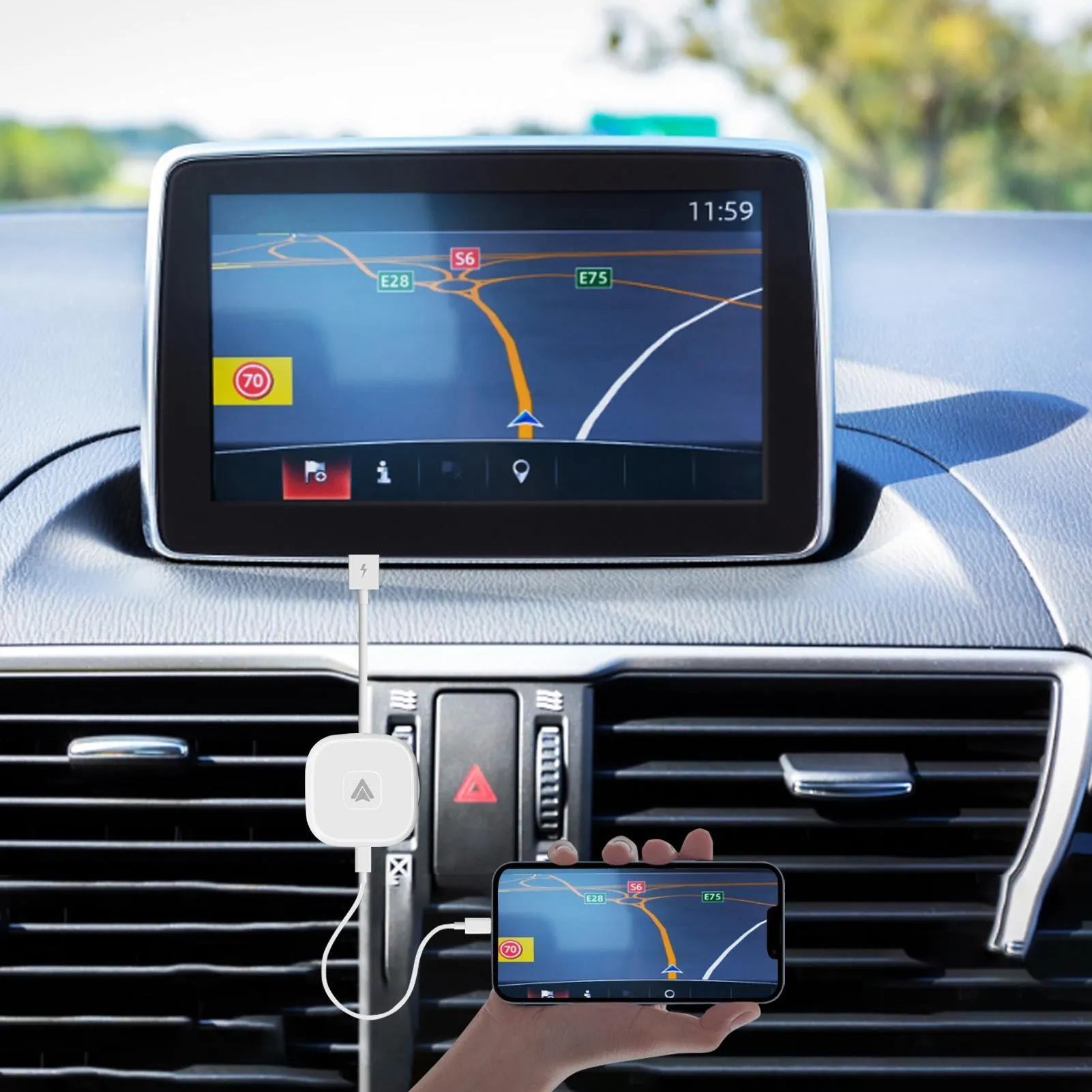 USB Adapter Compatible for Carplay Module Bluetooth Wifi Dongle