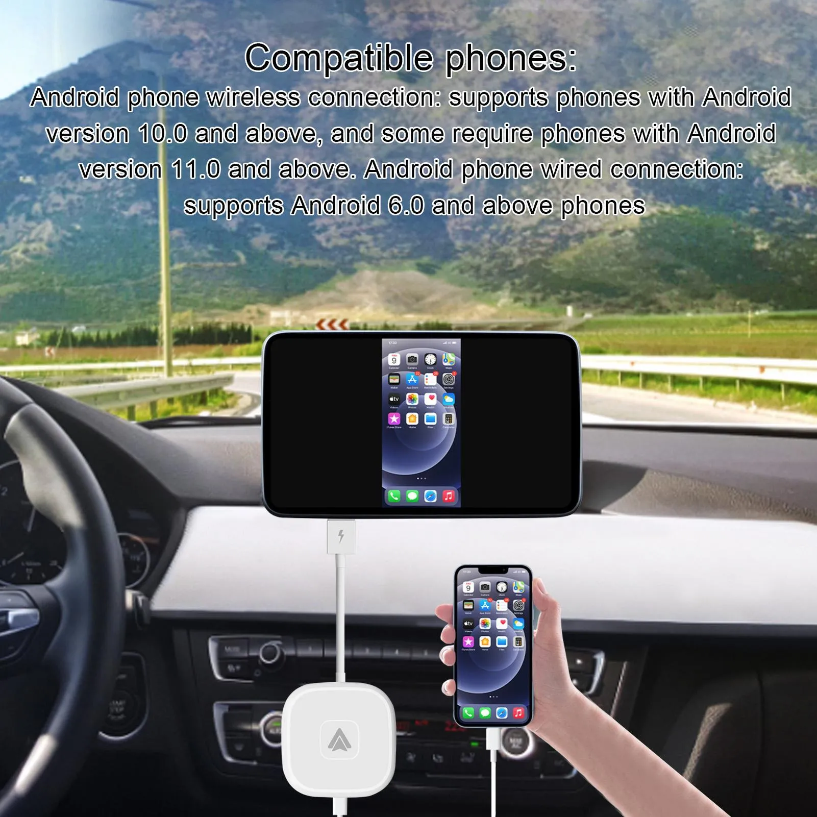 USB Adapter Compatible for Carplay Module Bluetooth Wifi Dongle
