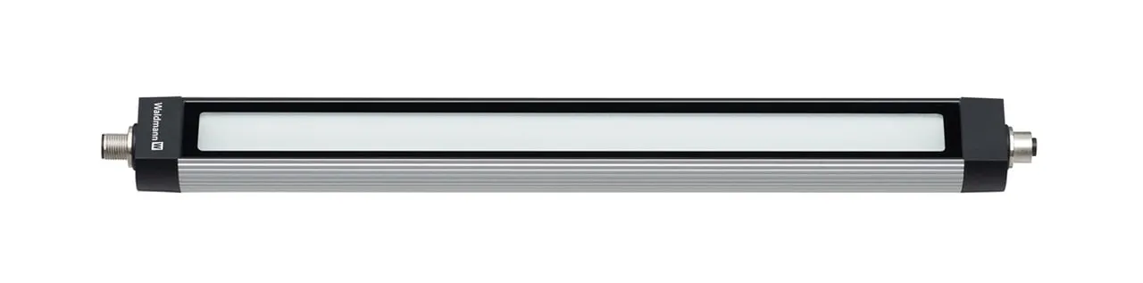 Waldmann 113162000-00662706, MLAL 27 S, Mach LED Plus.forty Tube Light; 14.4 in., 90 degree, 24V DC, Thru-Wire