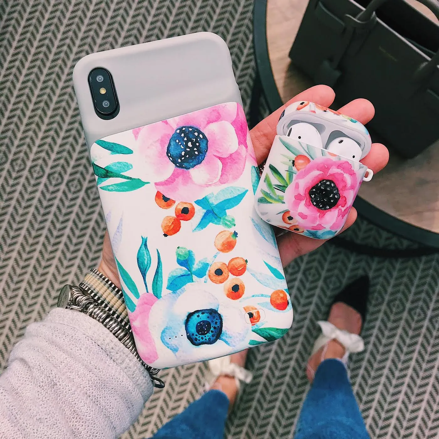 Watercolor Floral AirPod Holder