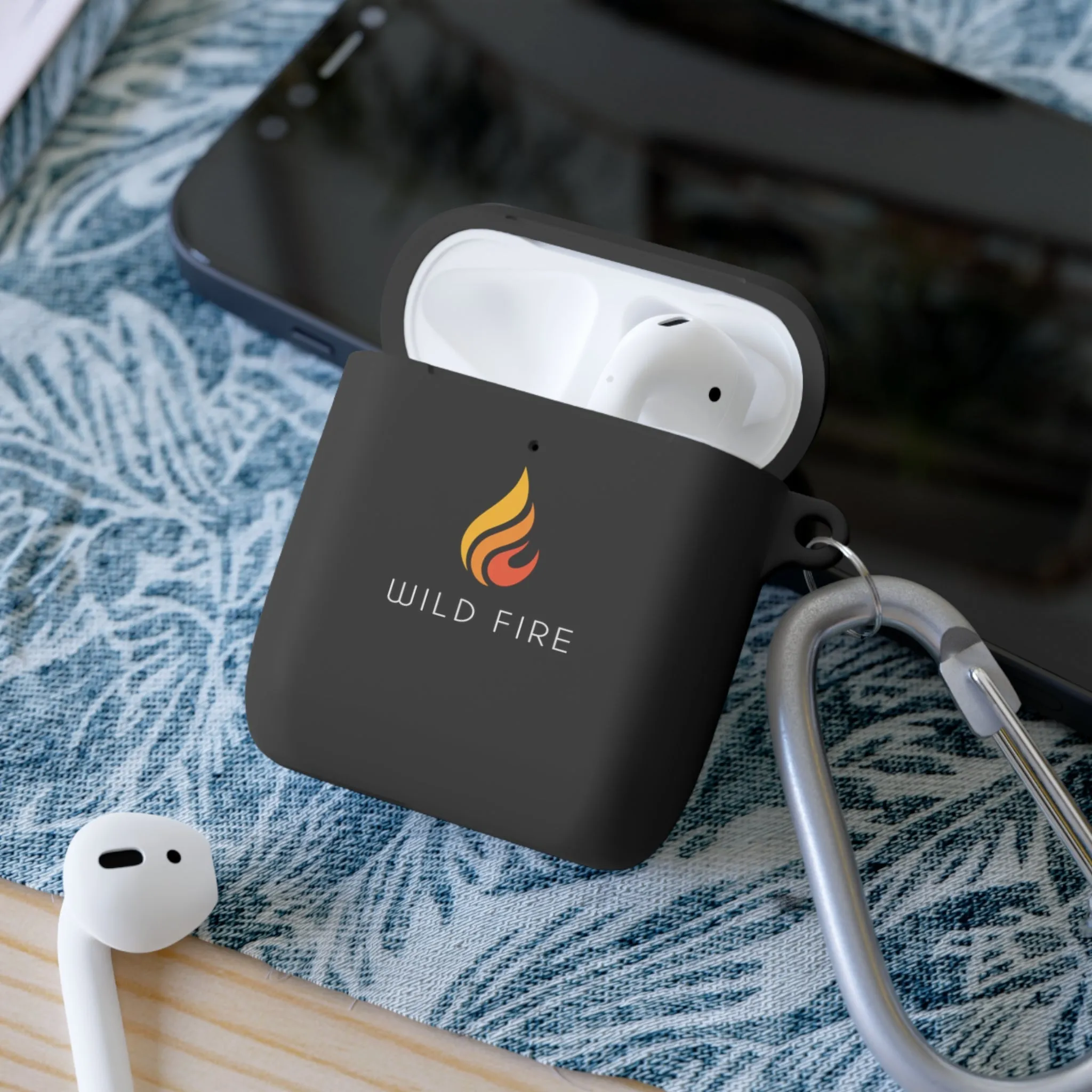 Wild Fire AirPods and AirPods Pro Case Cover (Black and Navy)
