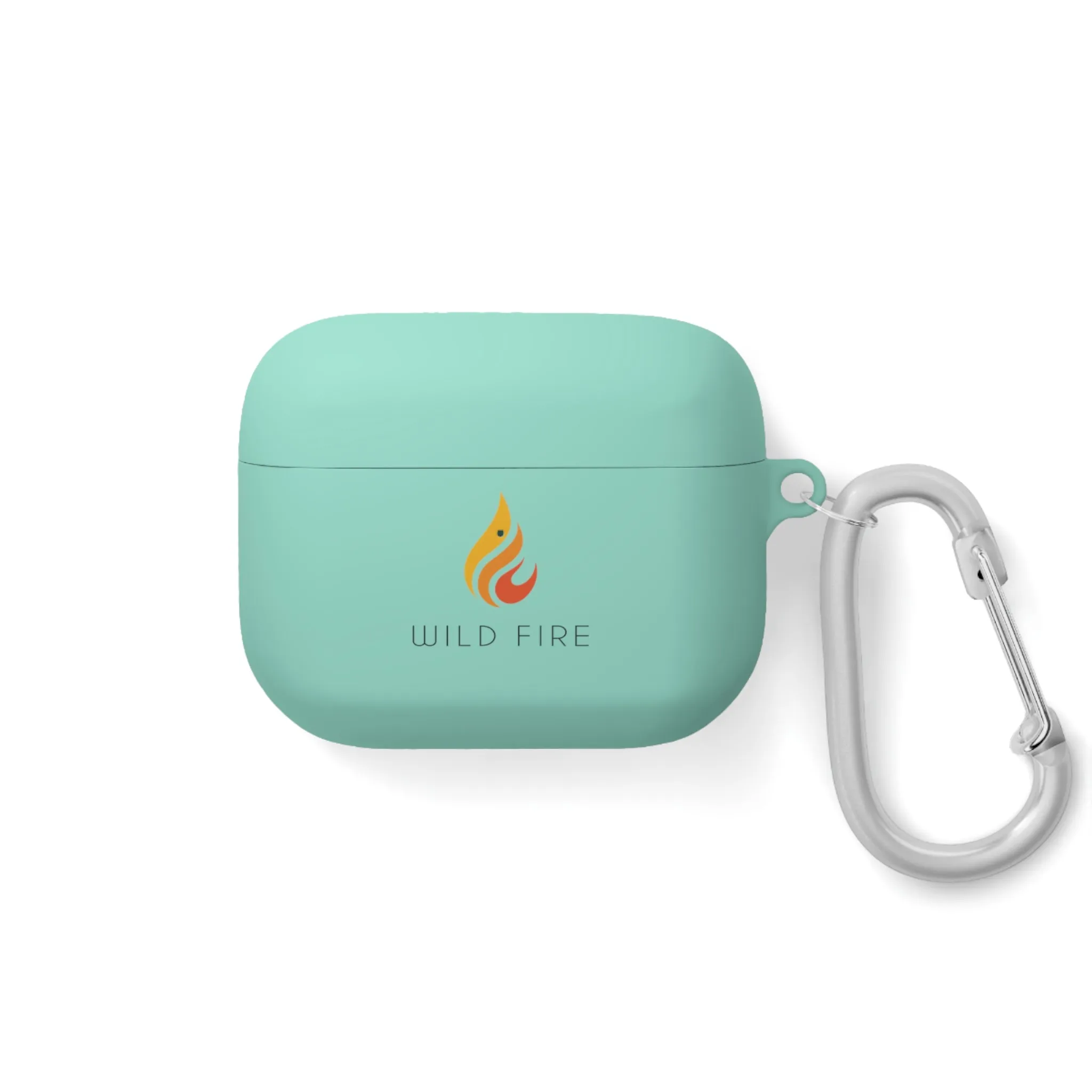 Wild Fire AirPods and AirPods Pro Case Cover (White, Pink and Mint)