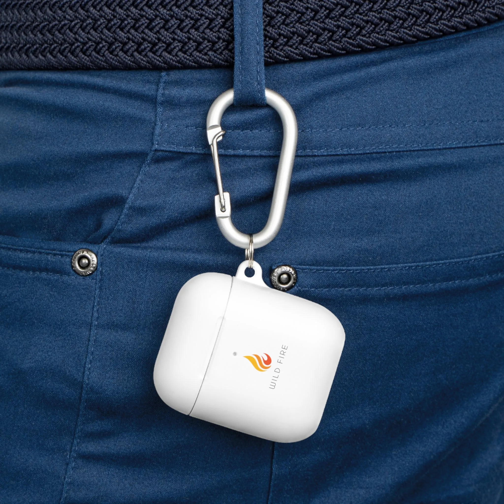 Wild Fire AirPods and AirPods Pro Case Cover (White, Pink and Mint)