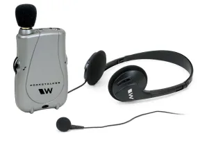 Williams Sound Pocketalker Ultra Amplifier WITH Over the Head Headphone and Mini Earbud PKTDEH