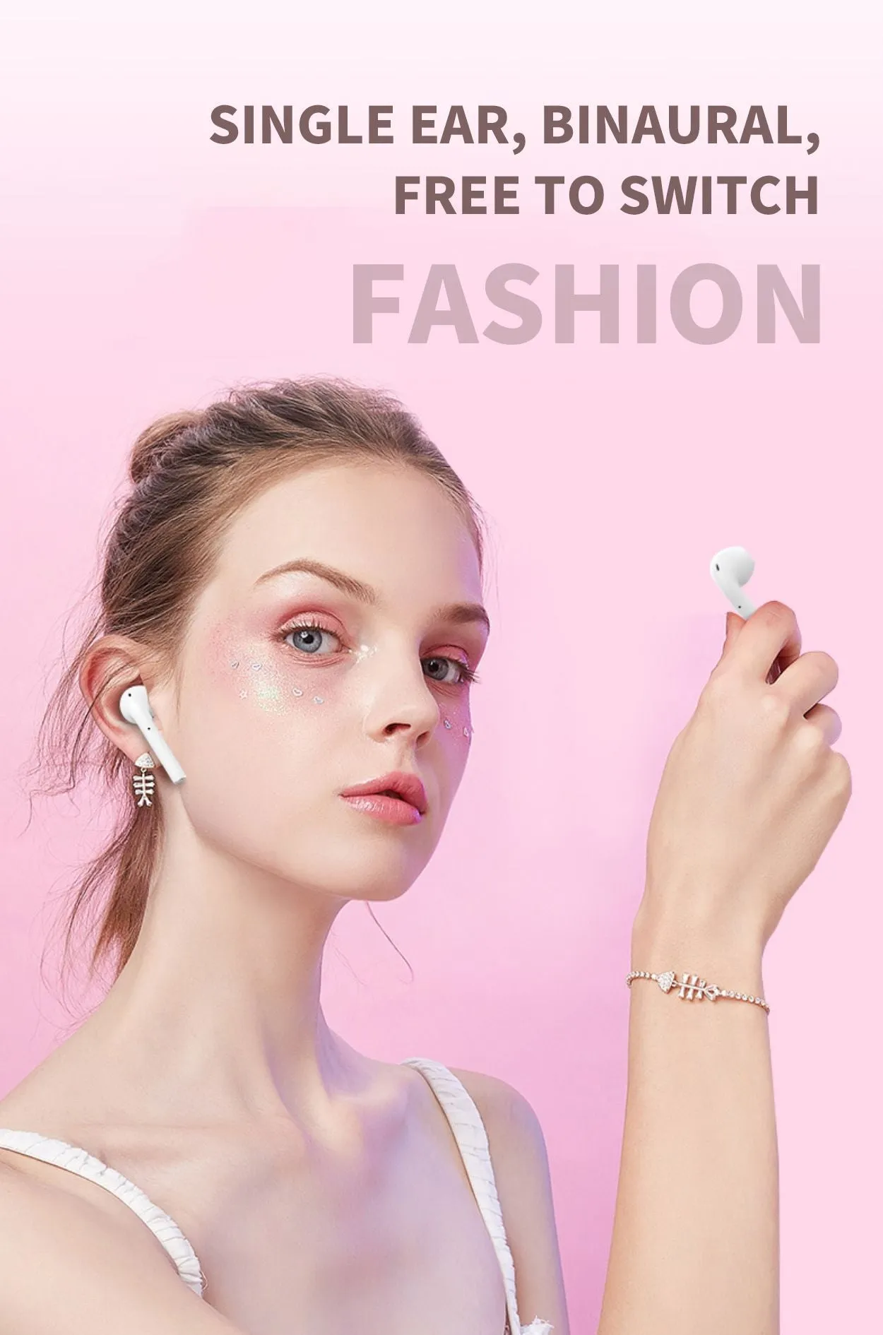 Wireless Bluetooth Earbuds with Pop Up Connect & Touch Controls - 8 Colors
