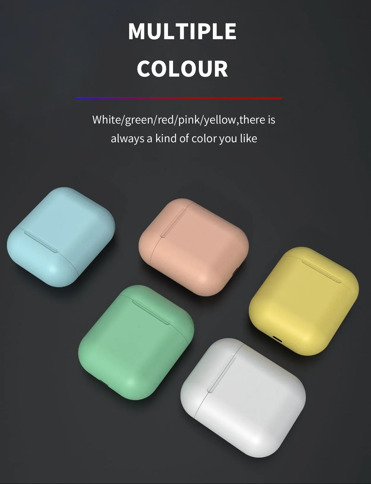 Wireless Bluetooth Earbuds with Pop Up Connect & Touch Controls - 8 Colors