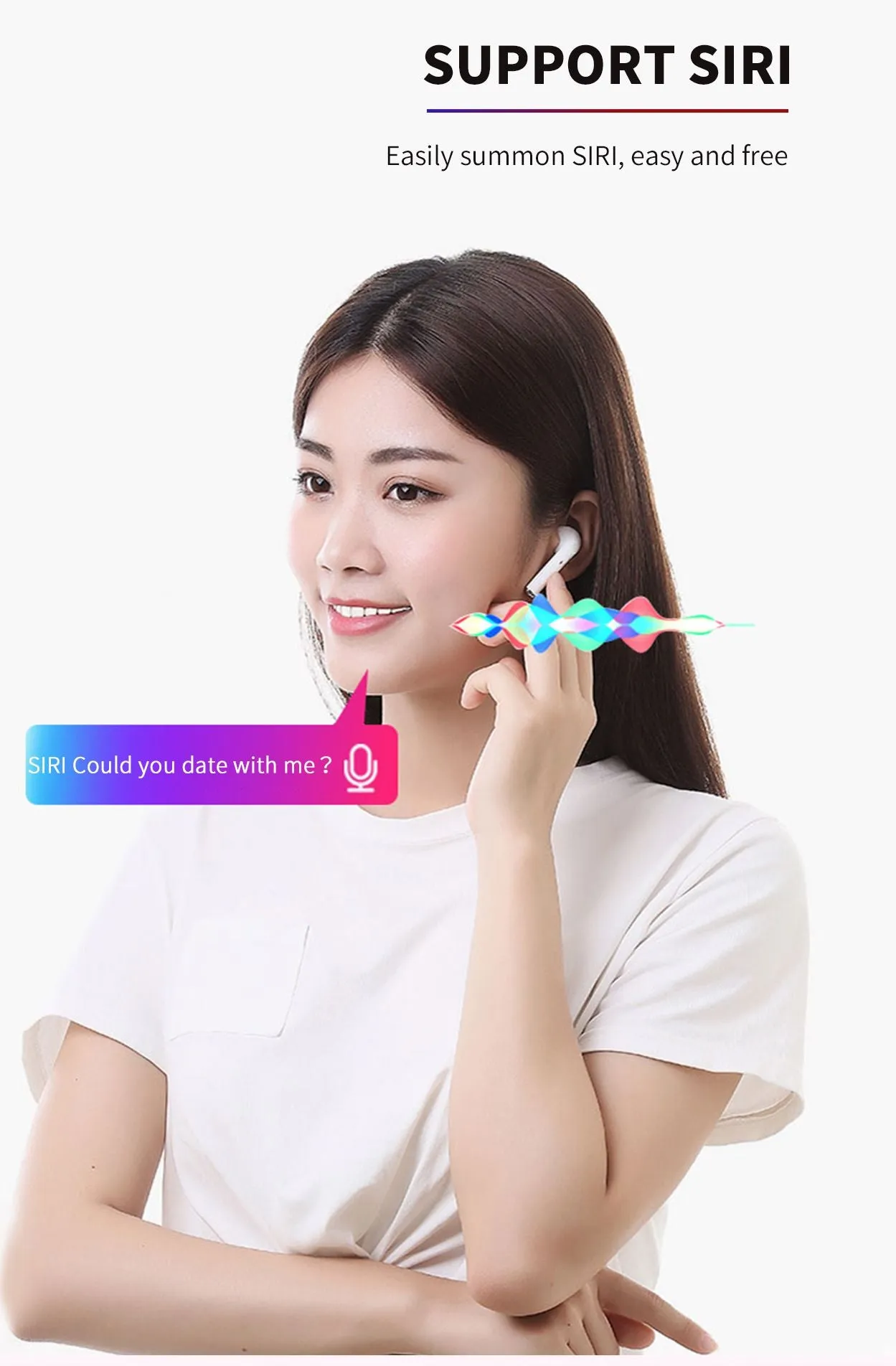 Wireless Bluetooth Earbuds with Pop Up Connect & Touch Controls - 8 Colors
