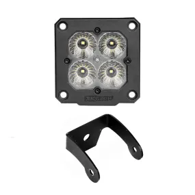 XKGlow Flush Mount XKchrome 20w LED Cube Light w/ RGB Accent Light - Driving Beam (w/ or w/ out Controller) - Driving/ Flood/ Fog/ Spot Beam