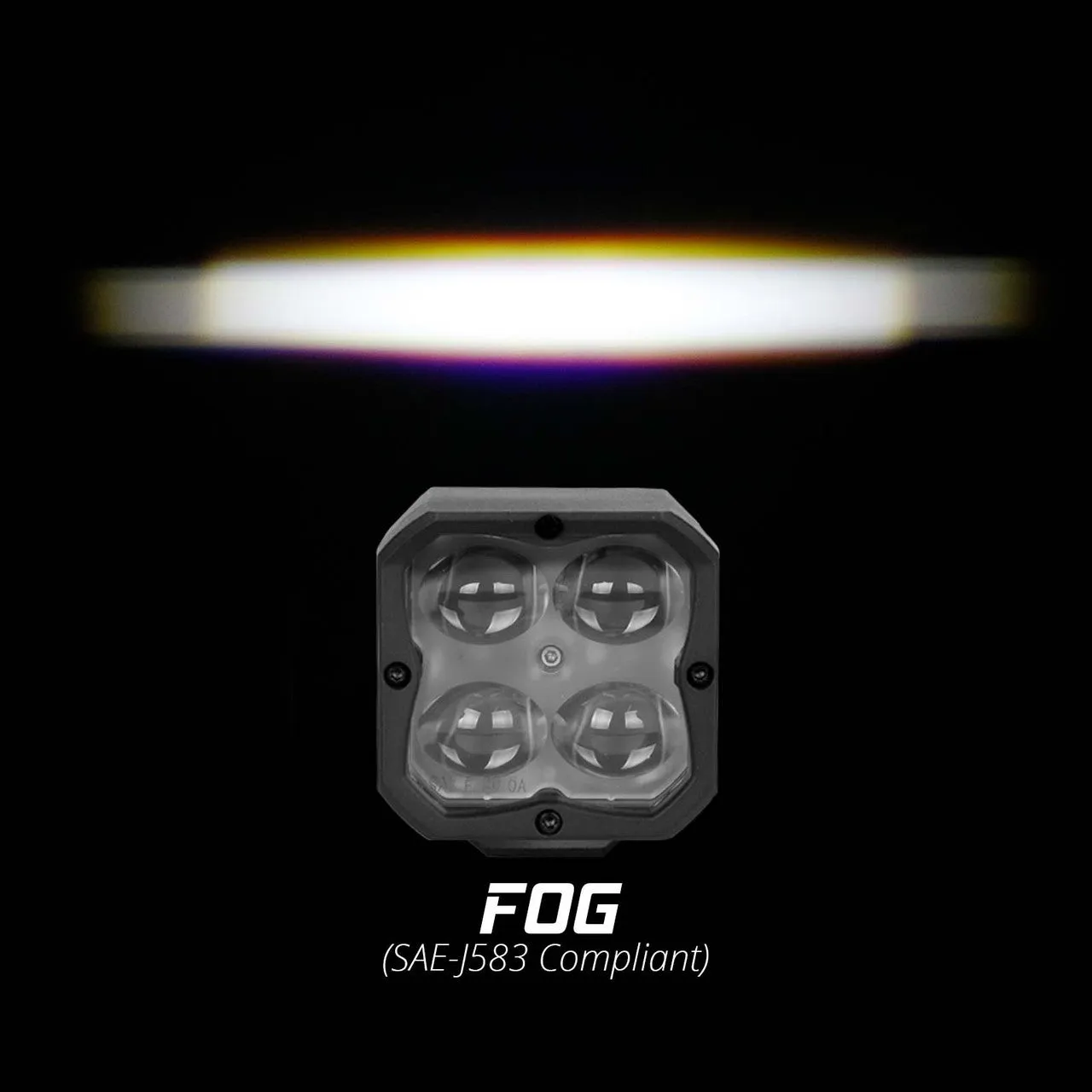 XKGlow XKChrome 20w LED Cube Light with RGB Accent Light - Driving/ Flood/ Fog/ Spot Beam