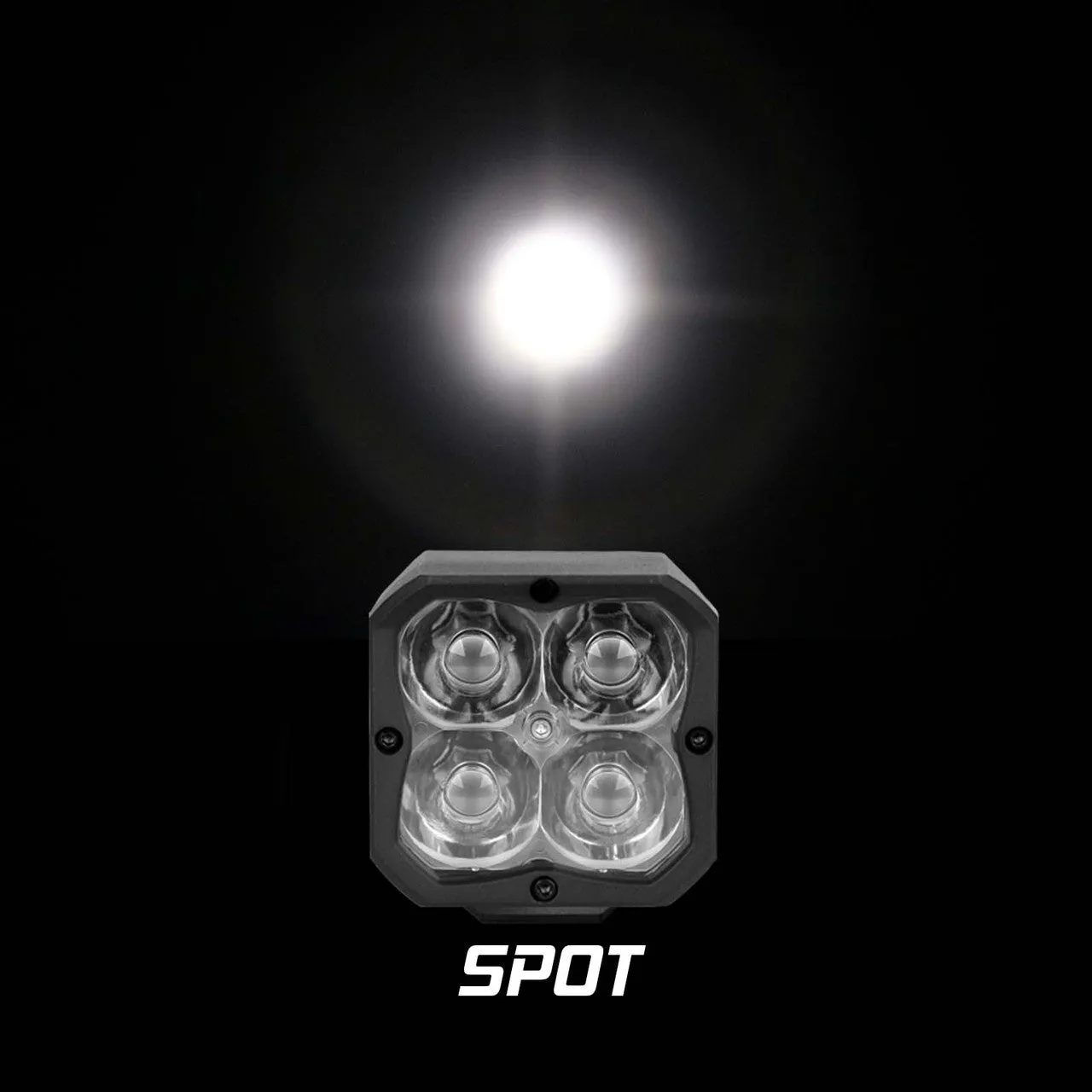 XKGlow XKChrome 20w LED Cube Light with RGB Accent Light - Driving/ Flood/ Fog/ Spot Beam